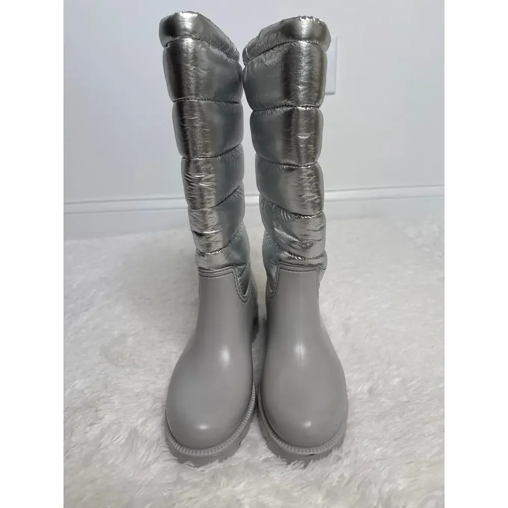 Sam Edelman Silver Puffer Winter Boots – Sam Weather – Women’s 7M